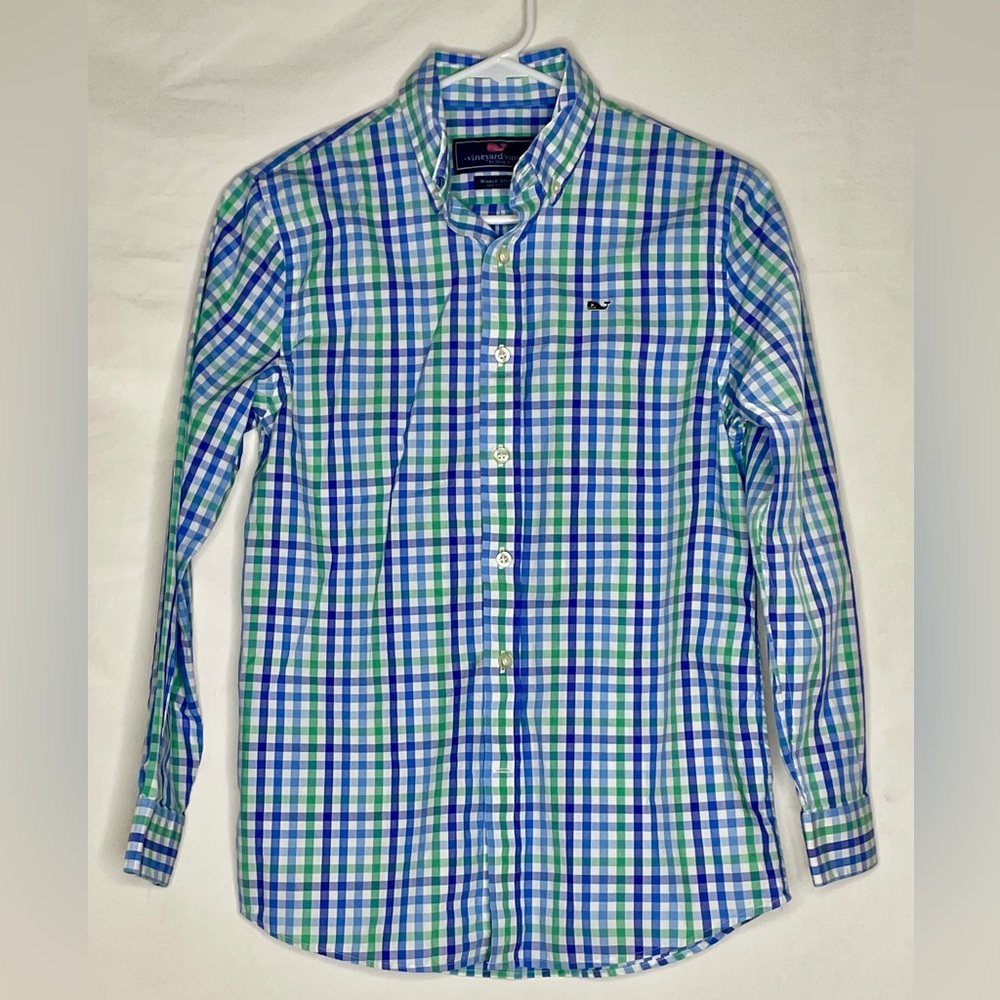 Boys Vineyard Vines Long Sleeve Button Down Shirt